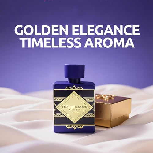AFLUXE Luxurious Oud Amatist Men's Cologne – Eau De Parfum – Long Lasting Arabic Oud Perfume Oil – 100ml