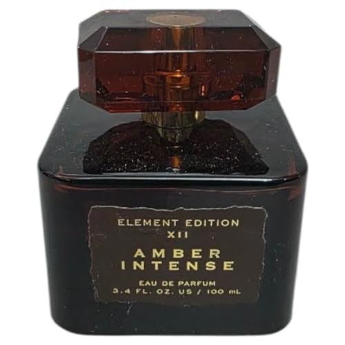 Tru Fragrance Element Edition XII Amber Intense Eau de Parfum Spray, Amber Brown Glass Bottle, 3.4 fl oz Unboxed
