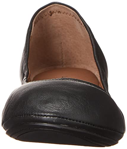 Lucky Brand Women's Emmie Ballet Flat, Black/Leather, 9 M US