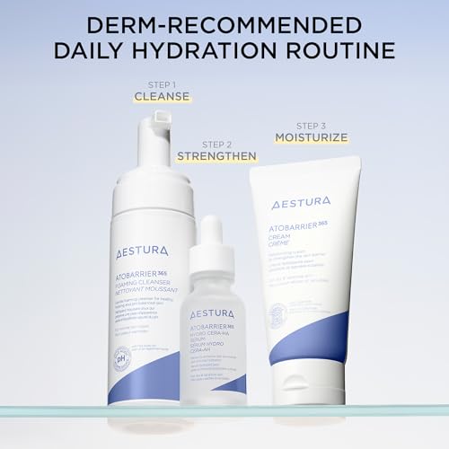 AESTURA ATOBARRIER365 Cream with Ceramides, Korean Face Moisturizer for Barrier Repair | 120H lasting Hydration, Ceramide Capsules, Dry & Sensitive Skin, Non-comedogenic, 80 mL / 2.70 fl.oz.