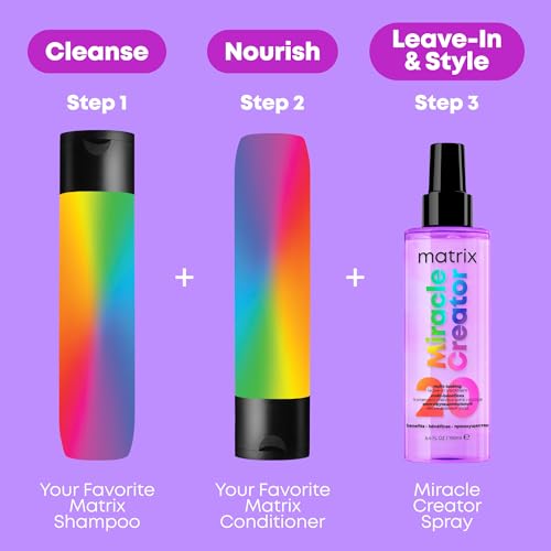 MATRIX Miracle Creator Leave-In Spray – For Damaged Hair, 3.4 Fl Oz