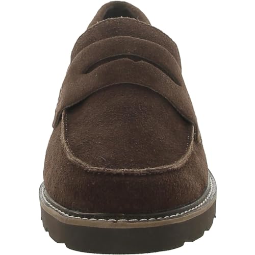 Anne Klein Women's Emmylou Loafer Flat, DK Brown, 7.5