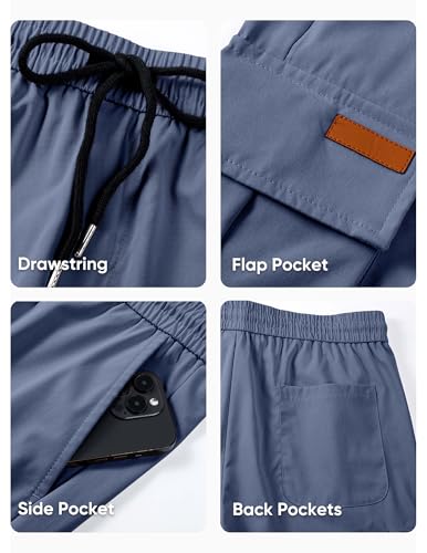 JMIERR Mens Casual Sweatpants Pants Men's Clothing Essential Joggers Mens Quiet Luxury Cargo Pants Big & Tall Loose Fit,US42(3XL),Wild Wind