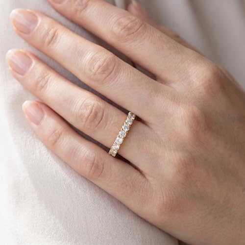 P3 POMPEII3 Pompeii 1 1/2ct Prong Diamond Eternity Ring 14K Yellow Gold - Size 4