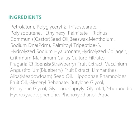 PDRN Lip Serum 0.5 fl.oz, Collagen Peptide Gloss Lip Balm for Hydrates