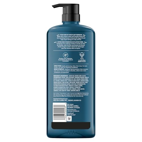 Herbal Essences Argan Oil Paraben Free Shampoo, Hair Repair, 20.2 fl oz, with Certified Camellia Oil and Aloe Vera, For All Hair Types, Especially Damaged Hair