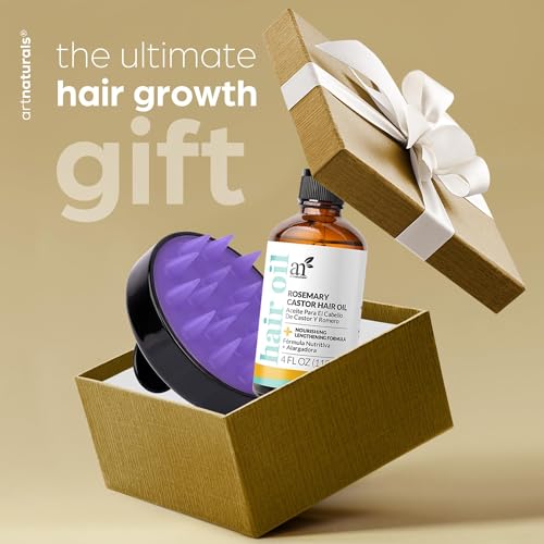 ArtNaturals Rosemary Oil for Hair Growth & Castor Oil Set, 4 oz, Women Men