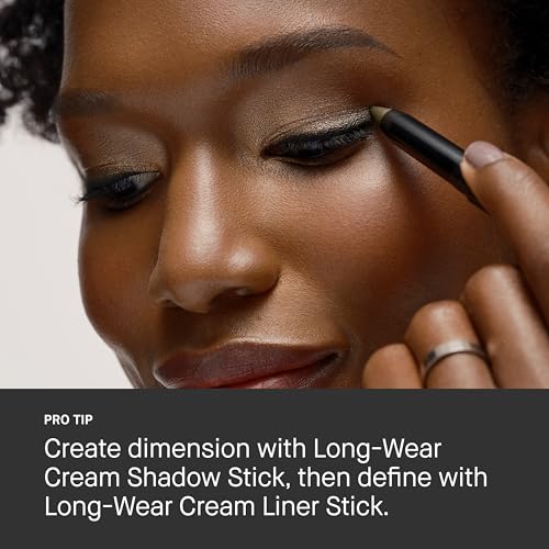 Bobbi Brown Long-Wear Cream Liner Stick | 24-Hour Waterproof, Smudge-Proof Eyeliner with Fine Tip and Built-In Sharpener | Creamy Matte Finish for Smokey Eye Makeup, Rich Chocolate, 0.03 Ounce