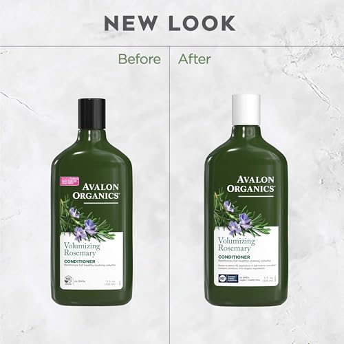 Avalon Organics Rosemary Conditioner - Volumizing Haircare to Reinforce Full, Healthy Looking Volume, 11 Oz