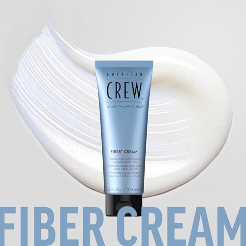American Crew Men's Fiber Cream, Medium Hold & Natural Shine, 3.3 fl oz