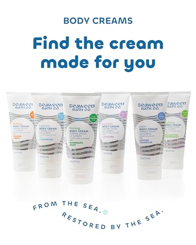 Seaweed Bath Co. Firming Body Cream, Rosemary Mint (6 oz) (Pack of 2)