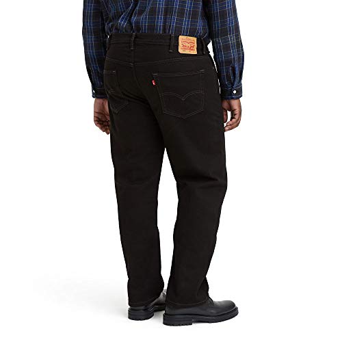 Levi's Men's 505 Regular Fit Jeans (Also Available in Big & Tall), (New) Black-Discontinued, 36W x 34L