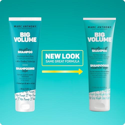 Marc Anthony Big Volume, Shampoo & Conditioner Set for Fine & Flat Hair