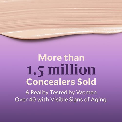 Fièra Luxury Concealer with Anti-Aging - All Day Coverage for Dark Circles, Fine Lines, Wrinkles & Spots - Bisque, 0.5 Ounce