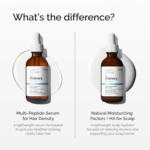 The Ordinary Hair Care Natural Moisturizing Factors + Hyaluronic Acid, Lightweight Hydrating Scalp Serum with Hyaluronic Acid and Squalane, 2 Fl Oz