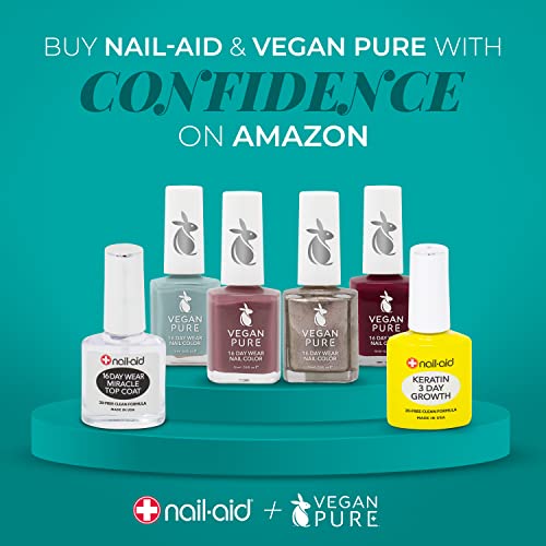 Nail-Aid Biotin Ultimate Strength Nail Strengthener – Vitamin B7 Treatment for Weak, Thin & Peeling Nails – Helps Grow Stronger, Harder, Longer Natural Nails in 3 Days