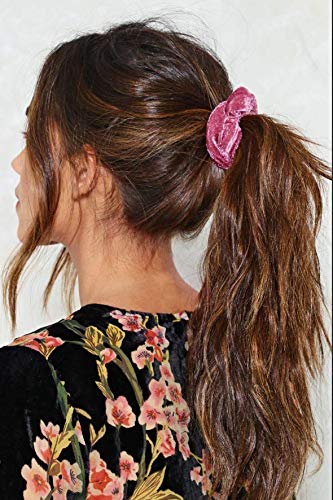 Chloven 45 Pcs Velvet Hair Scrunchies Elastics Hair Bands for Women Girls