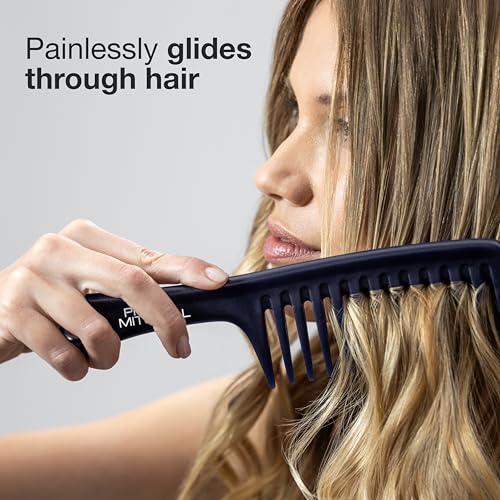 Paul Mitchell Detangler Comb, Wide Tooth Comb Detangles Wet or Dry Hair, Seafoam Green