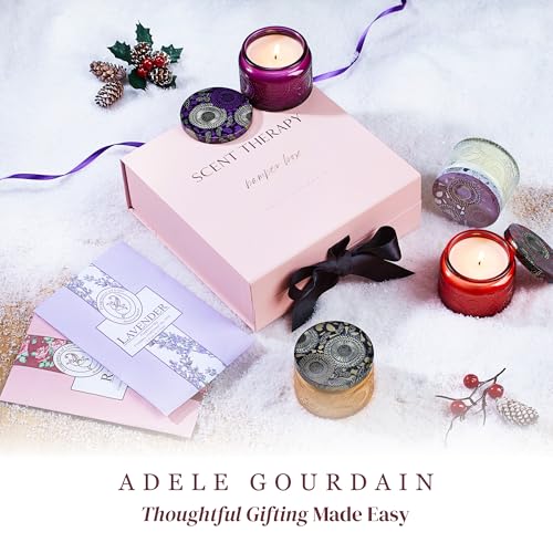 6-pc Scented Candle Gift Set for Women, Aromatherapy Inspired Adelegourdain