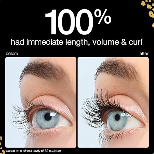 tarte maneater mascara – Extreme Curl, Instant Volume & Length, 16HR Ultra-Creamy Longwear Eye Makeup, Cruelty-Free, full size, black
