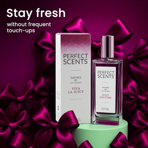 Perfect Scents Fragrances, Inspired by Juicy Couture’s Viva La Juicy, Women’s Eau de Toilette, CLEAN, Vegan, Paraben-Free, Phthalate-Free, Never Tested on Animals, 3.4 Fluid Ounces