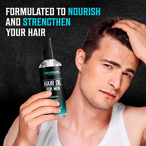 Viking Revolution Hydrating Hair Oil for Men - 3.38 fl oz