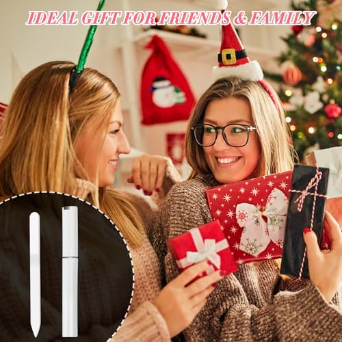 NICEMOVIC 6 Pack Glass Nail File, Stocking Stuffers for Teen Girls Women