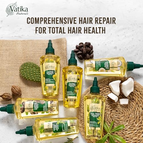 Vatika Naturals Curls Jojoba Restorative Hair Oil | 100 ml | Hair Oil for Curls| Prevent Split Ends | Promotes Hair Growth & Conditions Hair, Prevents Dandruff | Soyabean Oil, Jojoba Seed Oil