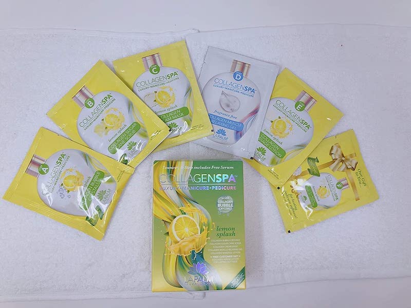 Collagen Spa Luxury Manicure and Pedicure with Collagen Bubble Crystals - Mix of 6 Scents