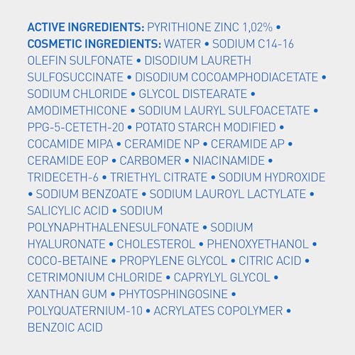 CeraVe Hydrating Anti Dandruff Shampoo, Itchy Scalp Treatment, 12oz