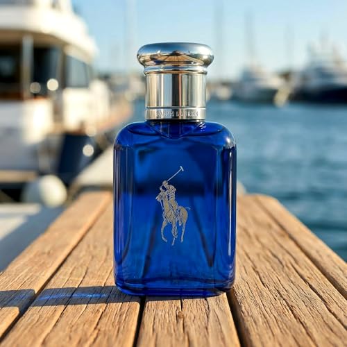 Ralph Lauren Polo Blue Eau de Toilette Fresh Citrusy Cologne - 1.35 Fl Oz