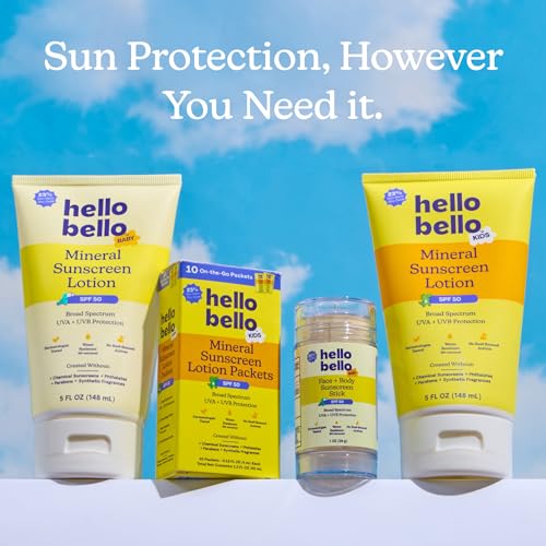Hello Bello Kids Sunscreen, SPF50 Broad-Spectrum in Easy to Apply Stick 1oz