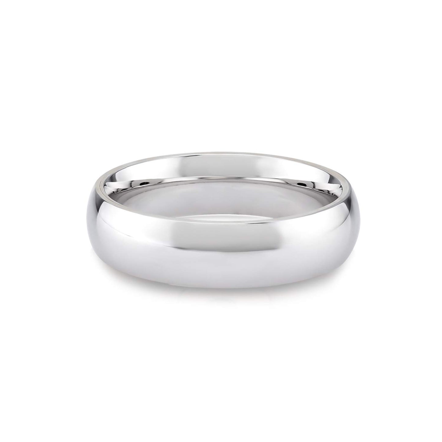 14k 18k Gold 5 MM Wedding Ring, Classic 5mm Dome Ring, Plain Gold Thick Band Ring, His Her Matching Curve Dome Wedding Bands, Custom Inside Engrave Name Date, Comfort Fit Wedding Bands for Men Women