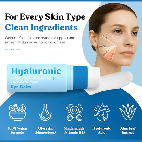 Bella Bliss Hyaluronic Eye Balm Reduces Anti-Aging Dryness and Fine lines, Hydrating - under eye cream - Made in korea 0.35 oz / 10 g - Pack of 1