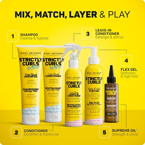 Marc Anthony Strictly Curls, Define & High Hold Frizz Taming Curly Hair Gel