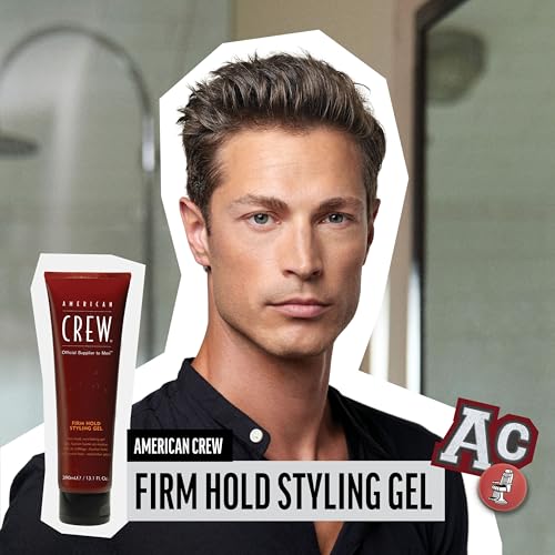 American Crew Men's Styling Gel, Firm Hold & High Shine, 33.8 fl oz