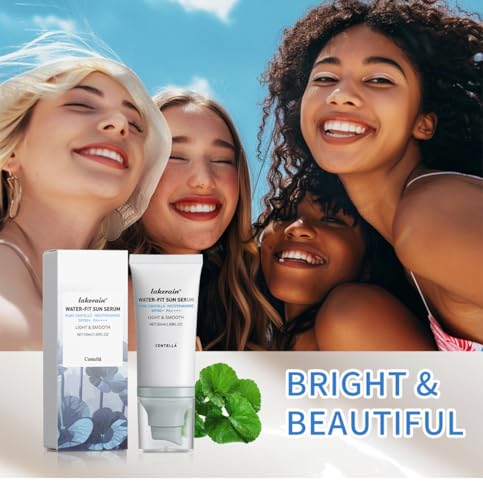 2 Pcs Centella Sunscreen SPF 50, Centella Water-Fit Sun Serum, Long-Lasting Protection, Nourishing Skin Protection and UV Defens.