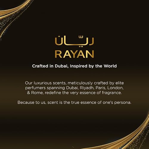 RAYAN Baco Tobacco & Leather Perfume for Men – Arabian Eau De Parfum, 100mL (3.34 Fl oz) Perfumes Arabes Para Hombres, Bold Men’s Perfume with Vetiver, Patchouli, Saffron & Spices – Ideal Gift for Him