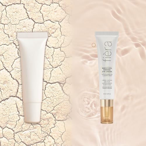 FIÈRA Bakuchiol Firming Eye Cream - Designed Specifically For Mature Skin - Targets Wrinkles, Anti-Aging, Dark Spots, and Fine Lines - Hydrating and Rejuvenating Formula - 15 ML / 0.5 FL. OZ.