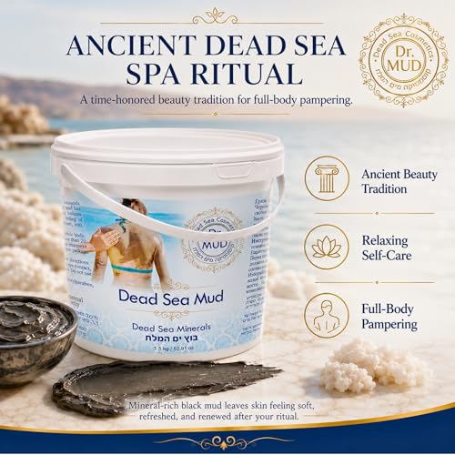 Dr. Mud's Dead Sea Mud Body Mask – Spa Quality Body Treatment, Deep Cleansing Skincare Detox Product for Men & Women
