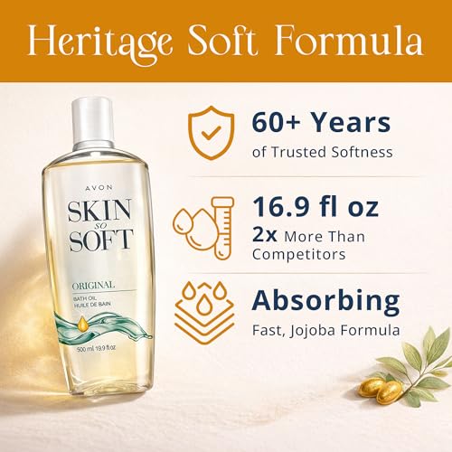 Avon Skin So Soft Original Bath Oil - 16.9 oz - Moisturizing Body Oil