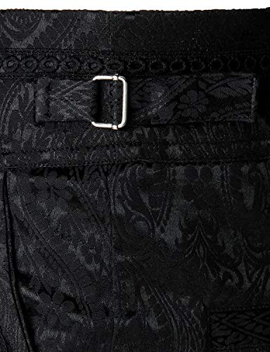VATPAVE Mens Gothic Pants Cosplay Costume Trousers Steampunk Victorian Pants Small LP05 Black