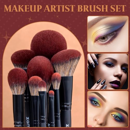 ZAMEL 26Pcs Black labeled Makeup Brushes Set Professional,Full Face ULTRA SOFT Hair Makeup Brush Set Contains large powder Foundation Ultimate Blending Make up Brush set Blush Concealers Eyeshadow