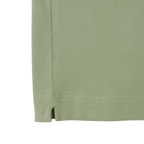 Lacoste Men's Regular Fit Paris Stretch Piqué Polo Shirt, Thyme, Medium