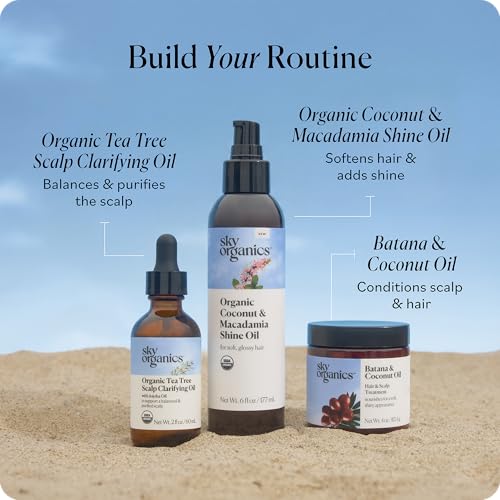 Sky Organics Tea Tree Scalp Clarifying Oil 2 fl oz, USDA Organic