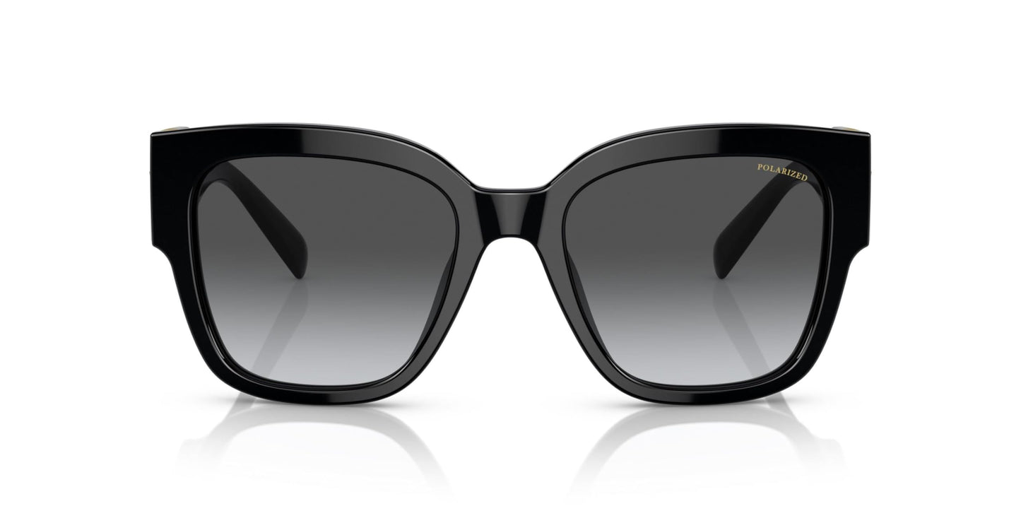 Versace VE 4437U GB1/T3 Black Plastic Square Sunglasses Grey Gradient Lens