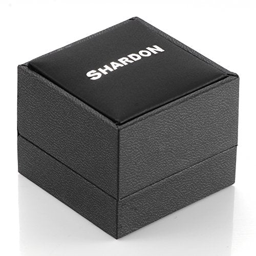 SHARDON Men's 8mm IP Black Titanium Tree Camo Ring with Engraved Deer Antler Size 11