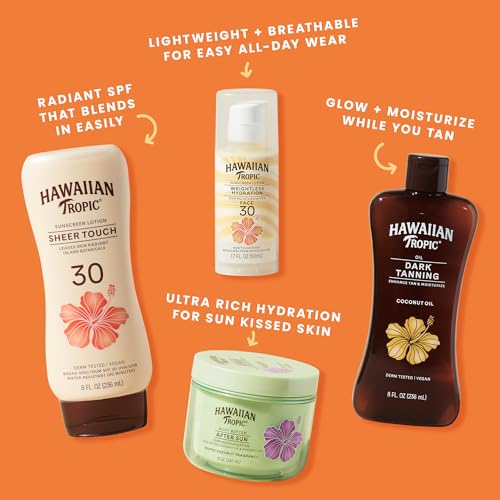 Hawaiian Tropic Weightless Hydration SPF 30 Face Sunscreen, 1.7 Fl Oz
