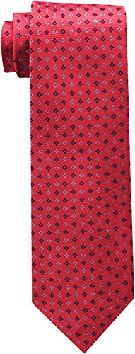 Tommy Hilfiger Men's Core Neat II Tie, Red, One Size