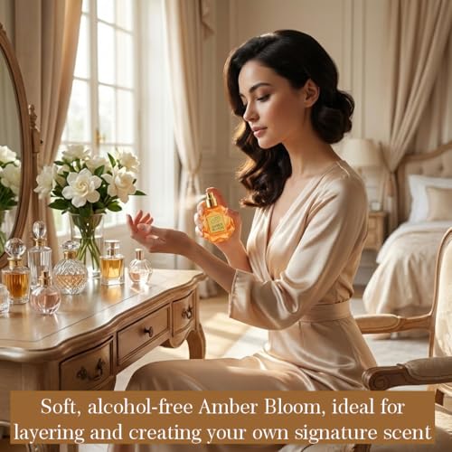 Zoha Amber Bloom | Amber Perfume for Women & Men | Alcohol-free Clean Perfume | Travel Size Long Lasting Fragrance Oil | 30ml Spray